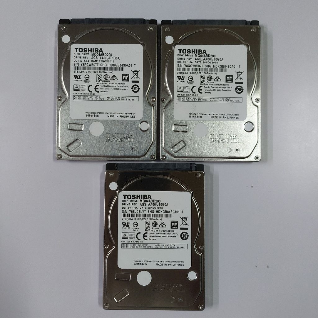 Jual HDD LAPTOP SATA 2,5 inch 2 TB TOSHIBA Sentinel 100% PERFECT ...
