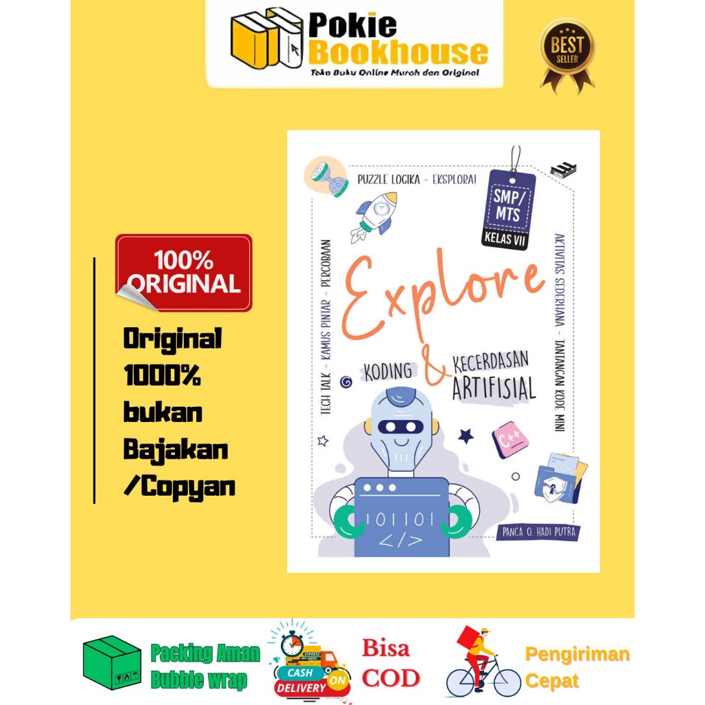 Jual BEST SELLER EXPLORE KODING & KECERDASAN ARTIFISIAL KELAS 7,8,9 SMP ...