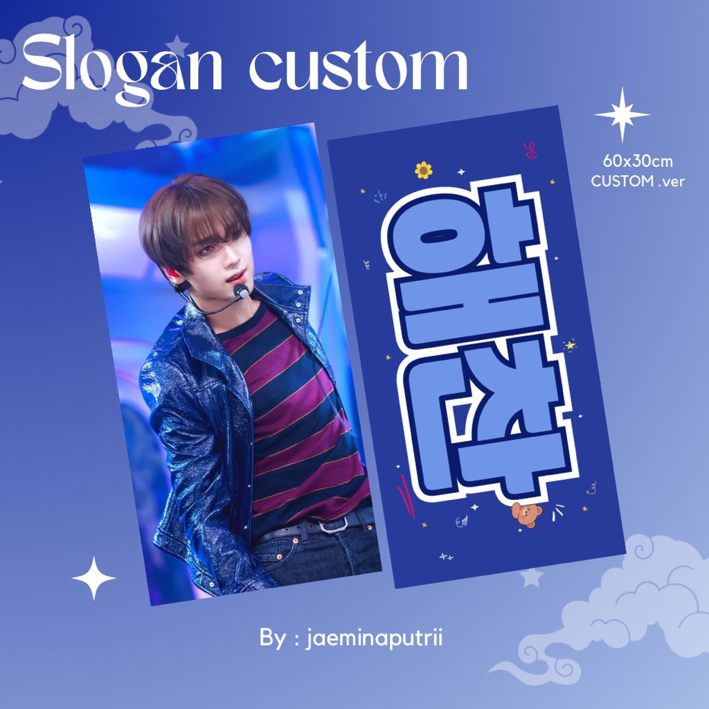 Jual (PO) SLOGAN KAIN PREMIUM CUSTOM HARGA TERMURAH / CHEERING KIT ...