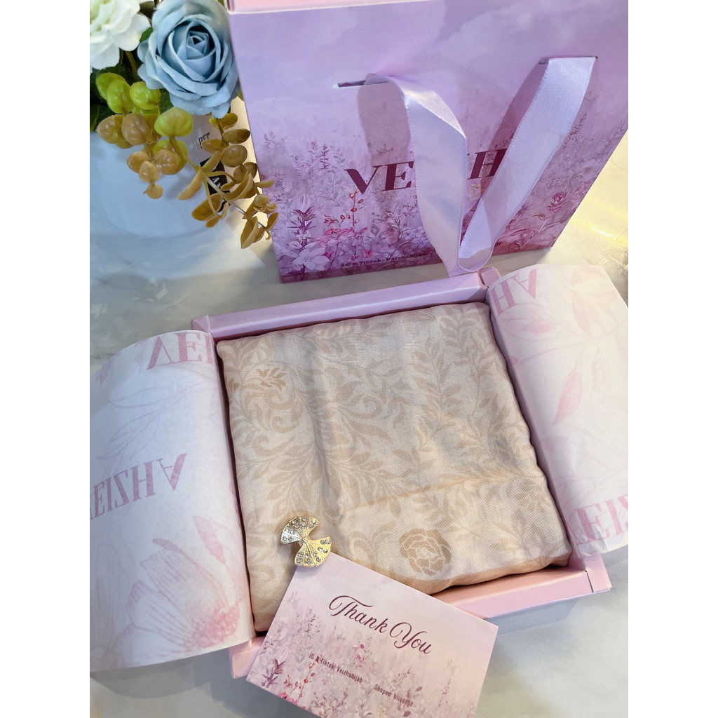 HiJab Gift Premium Exclusive UK Standar Free Bros Dan Card Ucapan