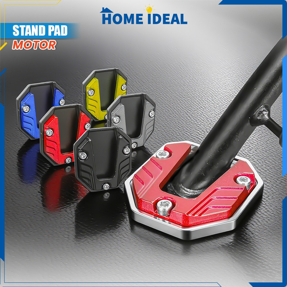 Cover Standar Samping Bantalan Penyangga Kaki Motor Anti Licin / Pelindung Pijakan Standar Universal Stand Pad Motorcycle HI C1346