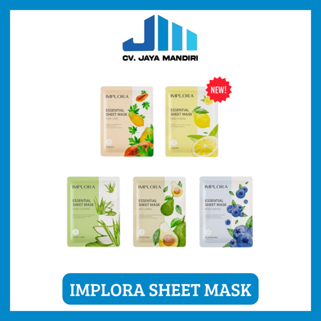 Jual Implora New Essential Sheet Mask | Shopee Indonesia