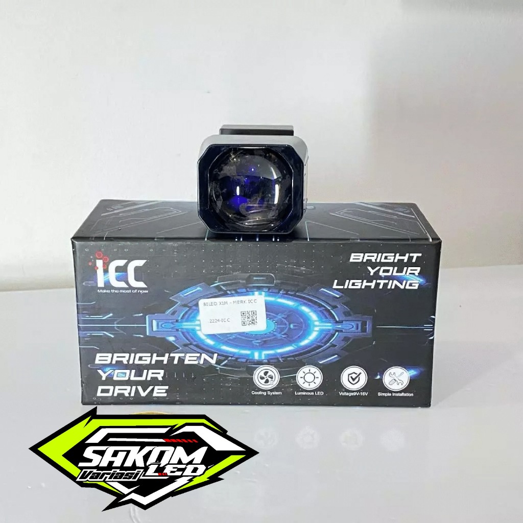Jual Bilens LED Projector Lens Bi lled Matrix Bi-lled ICC 1,5 inch Flat ...