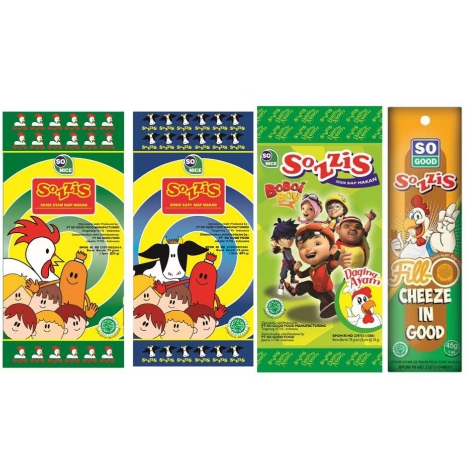 Jual SOZZIS Sosis Siap Makan Ayam Sapi fill-o saus keju | Shopee Indonesia