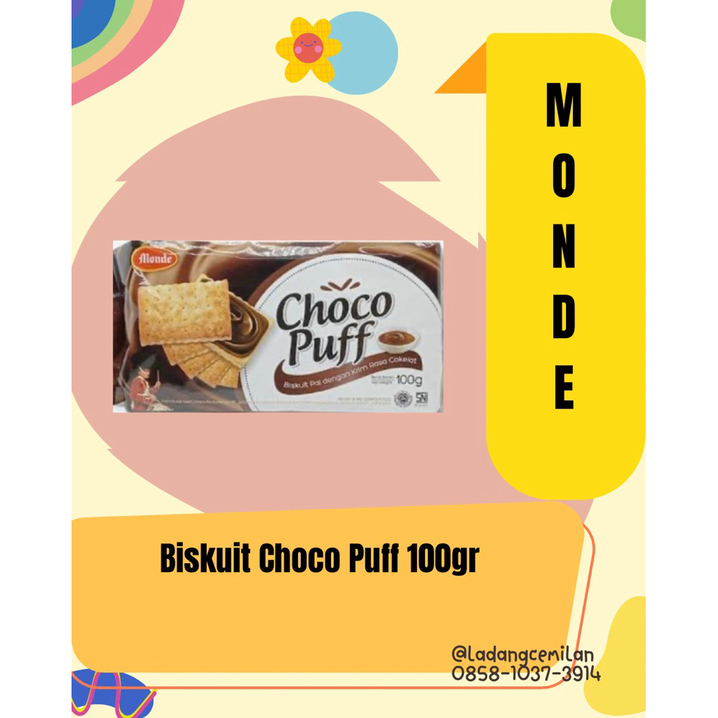 Jual Biskuit Monde Choco Puff 100gr | Shopee Indonesia