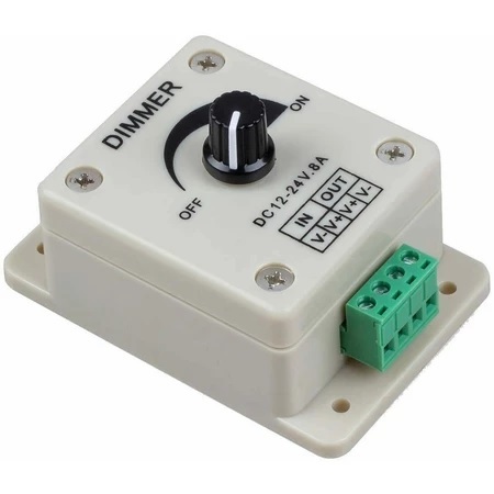 Jual DC Dimmer Switch 12V-24V 8A Mini LED Strip Motor Kipas Dimmer ...