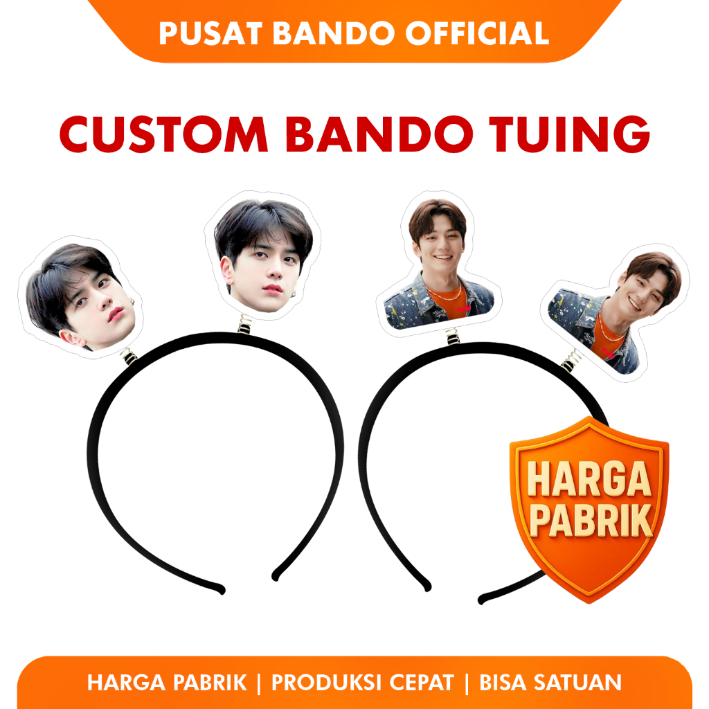 Jual Bando Tuing Custom Muka Tulisan KPOP Kado Wisuda Ulang Tahun ...