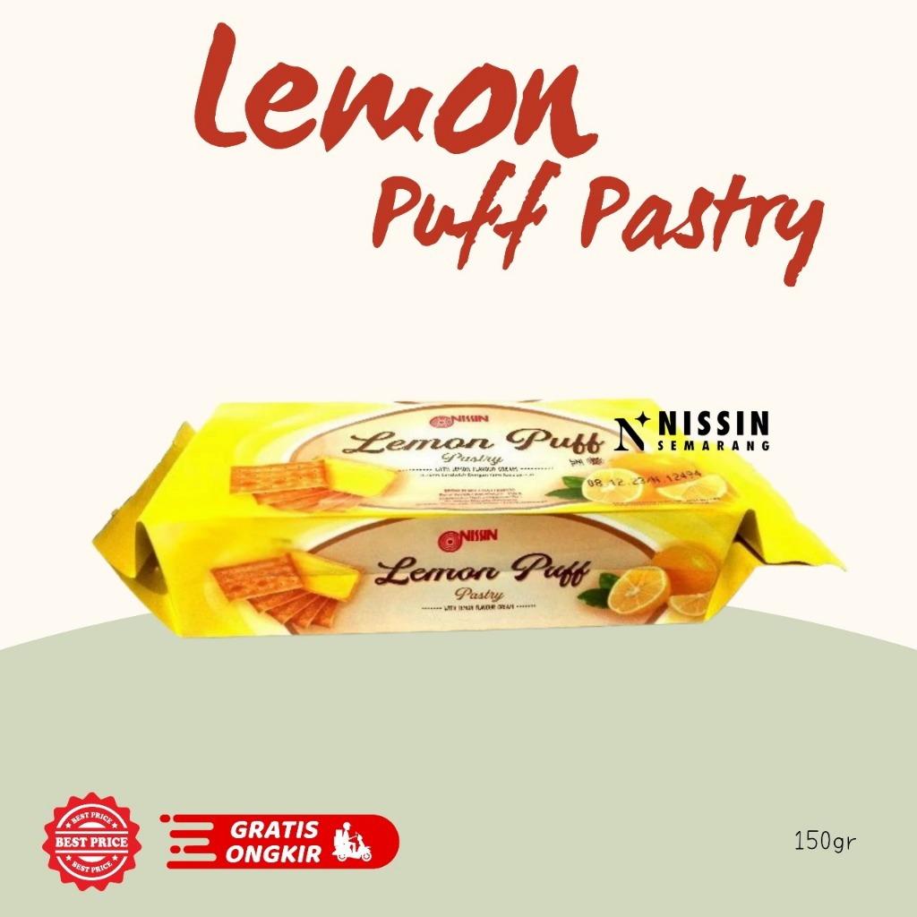 Jual Nissin Lemon Puff Pastry Biscuit 150gr | Shopee Indonesia