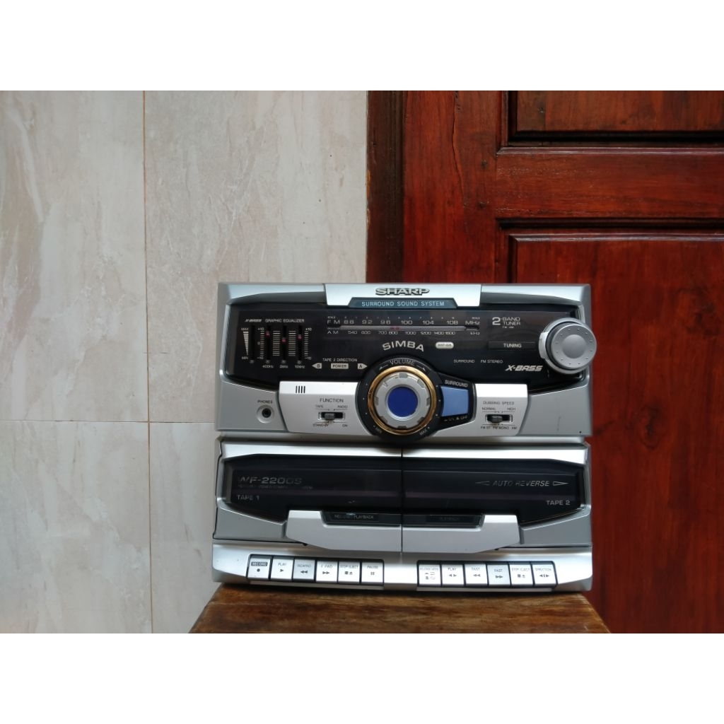 Jual head compo sharp amplifier jadul radio tape original sharp simba ...