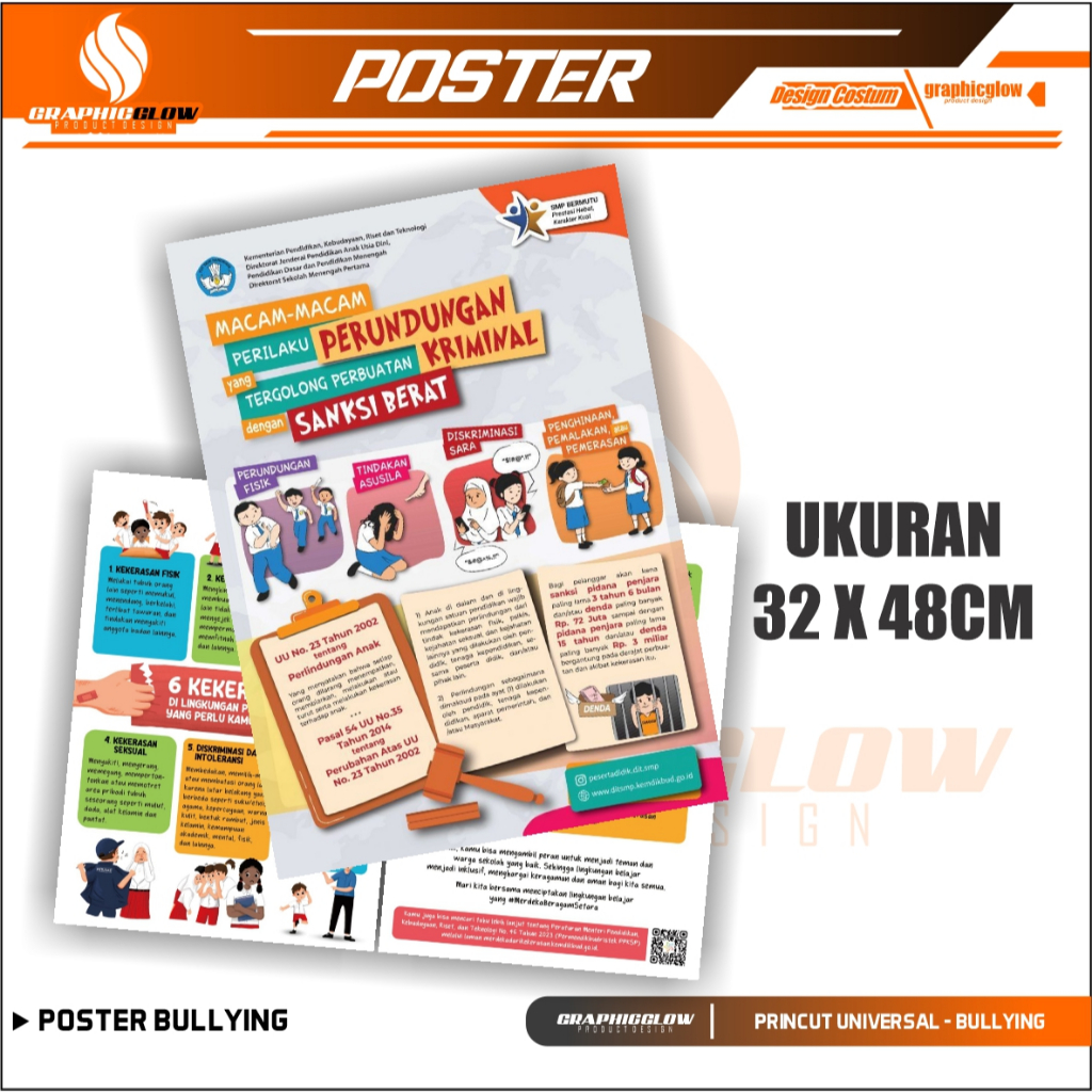 Jual POSTER STOP BULLYING DAN PERUNDUNGAN BK UNTUK SD, SMP, SMA, SMK ...