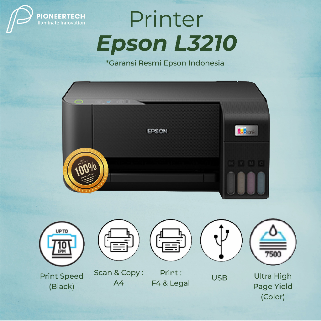 Jual Printer Epson EcoTank L3210 Multifungsi All In One - Printer Type ...