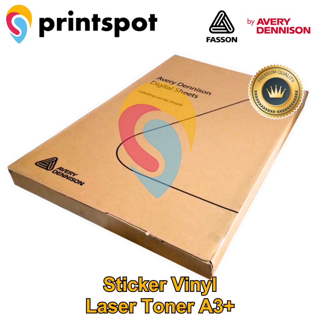 Jual Paket Hemat 5 Pack Fasson Avery Dennison USA Sticker Vinyl Laser ...