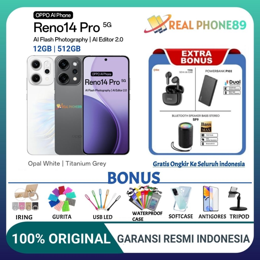 Jual Oppo Reno 14 Pro Terlengkap & Harga Terbaru Oktober 2026 | Shopee ...