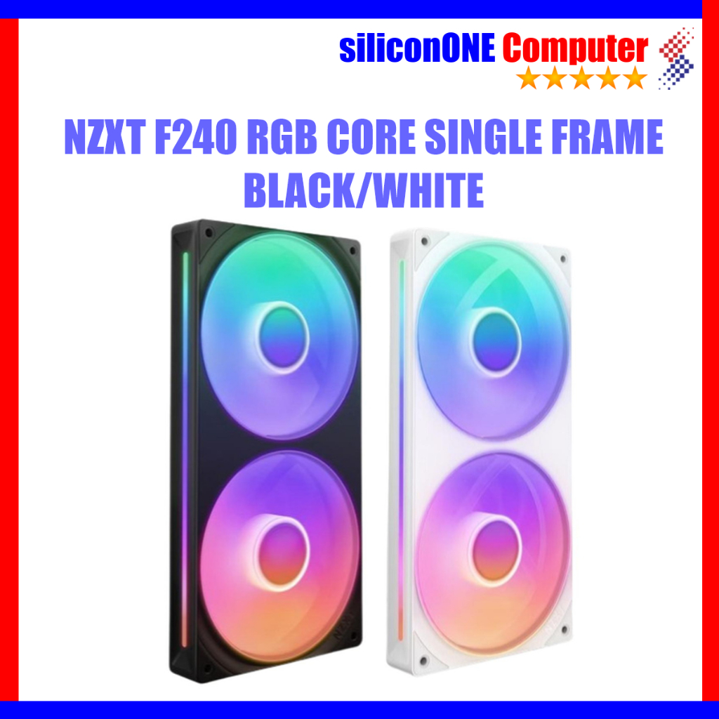 Jual NZXT F240 RGB Core Single Frame Black/White | Shopee Indonesia