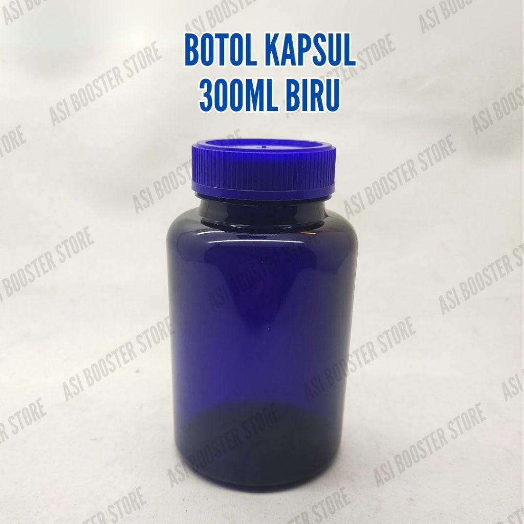 Jual Botol Kapsul 300ml / Botol obat tutup bergerigi ulir 100gram ...