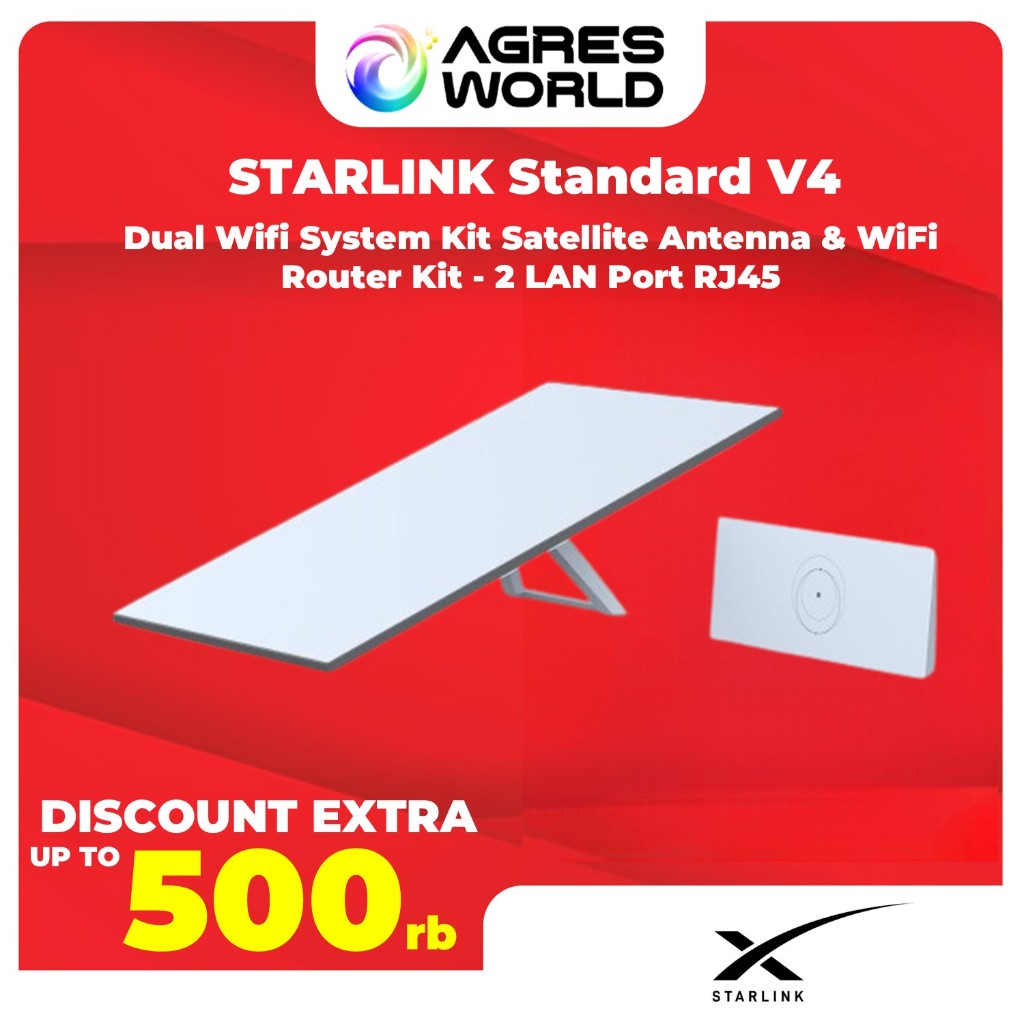 STARLINK Standart V4 Dual Wifi System With 2 LAN Port RJ45