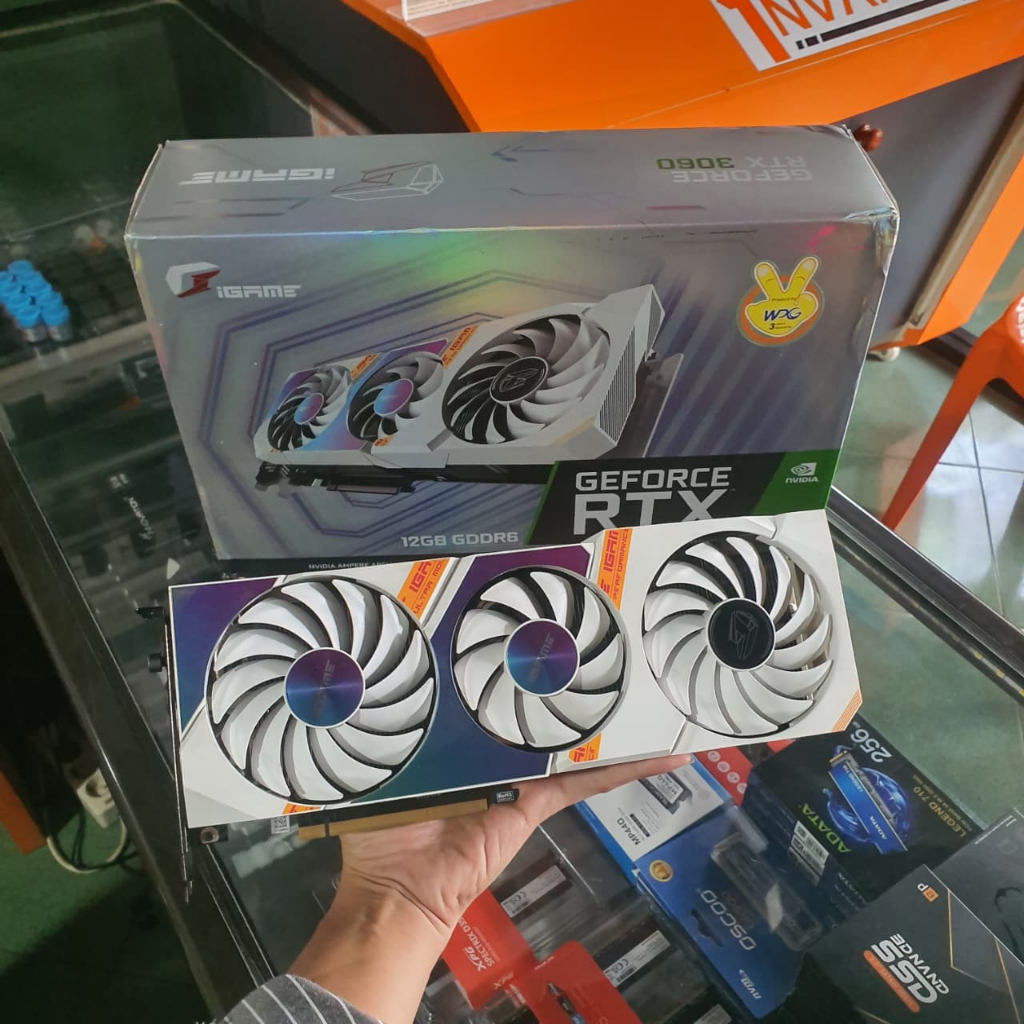 Jual VGA COLORFUL IGAME RTX 3060 WHITE OC 12GB | Shopee Indonesia