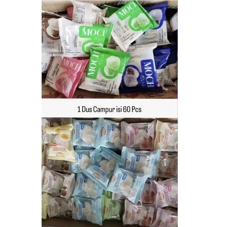 Jual Mochi Yami dan Mochi Conley Mix Varian Rasa isi 60 Pcs Per Dus ...