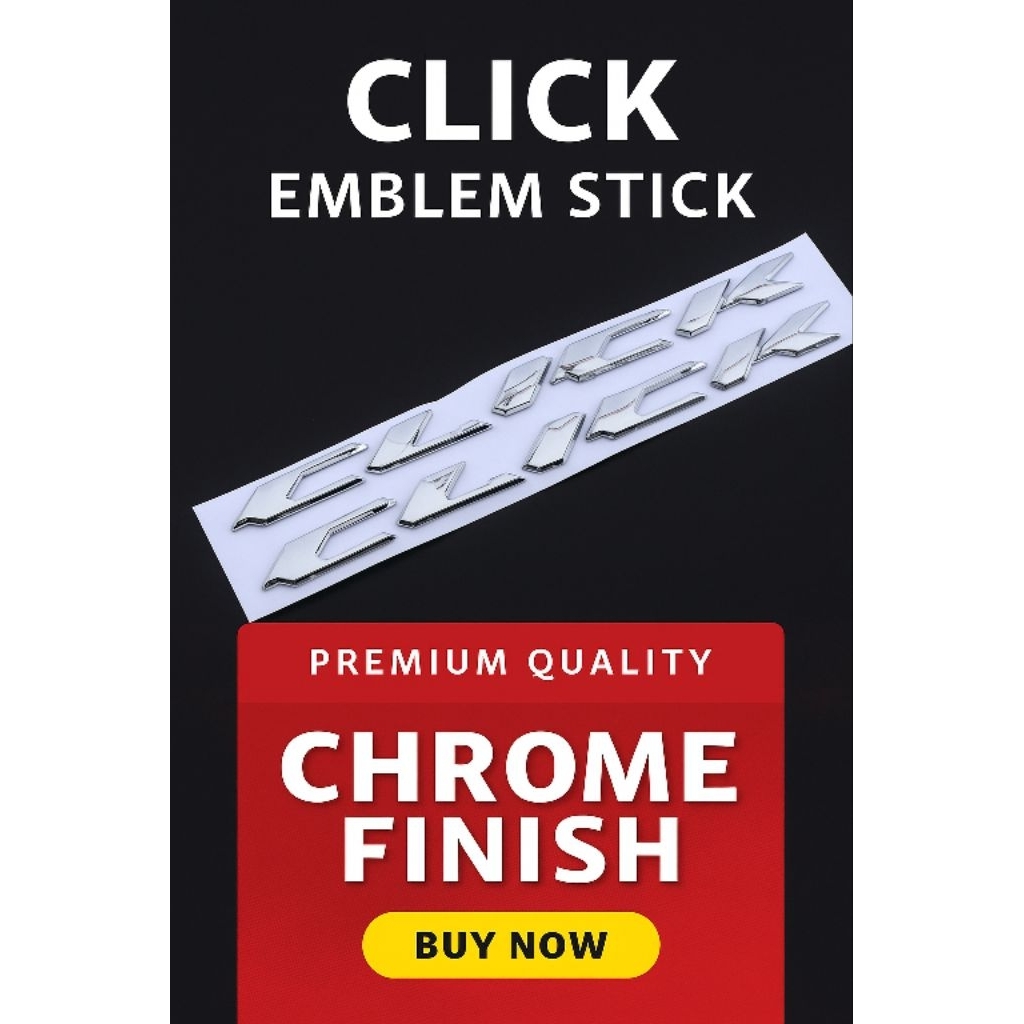 Jual emblem Click tebal mengkilap bisa satuan | Shopee Indonesia