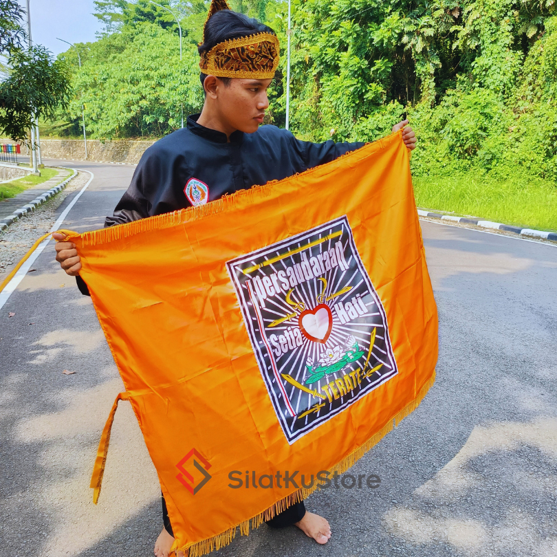 Jual Bendera PSHT Rumbai Kuning Printing Tebal Ukuran 90x125 cm Kain ...