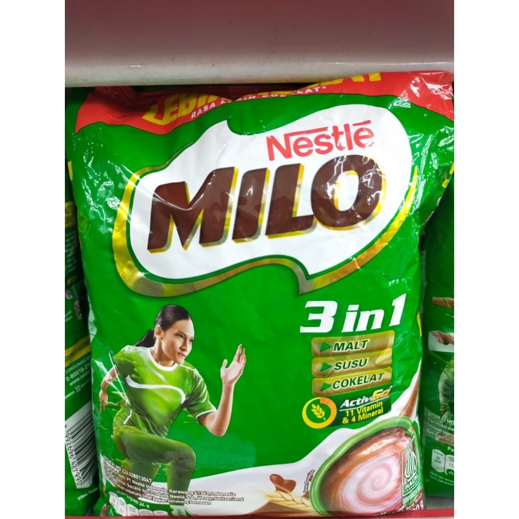 Jual MILO 3IN1 990GR (ORIGINAL NESTLE) | Shopee Indonesia