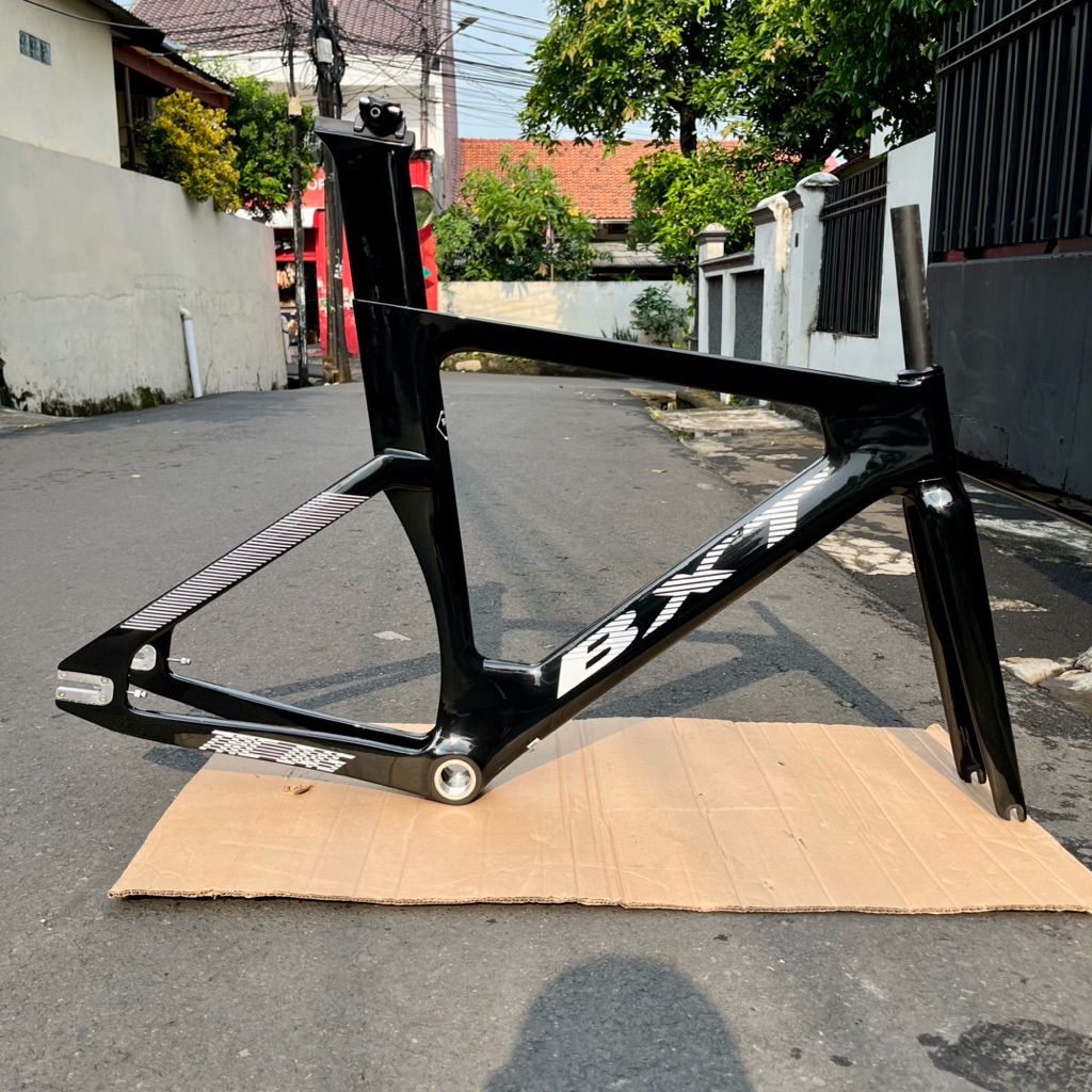 Jual Frameset BXT Carbon TRC045 Fixie Fixed Gear Track Bike | Shopee ...