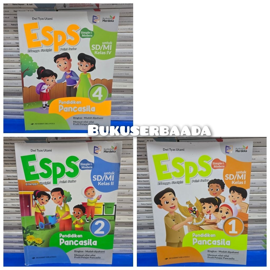 Jual BUKU BEKAS MULUS ERLANGGA - ESPS PENDIDIKAN PANCASILA KELAS 1 2 4 ...