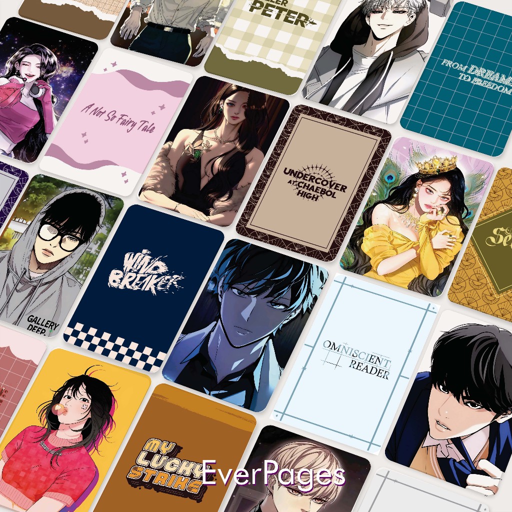 Jual (25 pcs) Photocard Hologram Webtoon (Serena, Lookism, Killer Peter ...