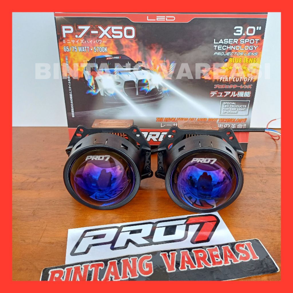 Jual PRO7 P7X50 LASER SPOT projector biled 3 inch lampu led headlamp ...