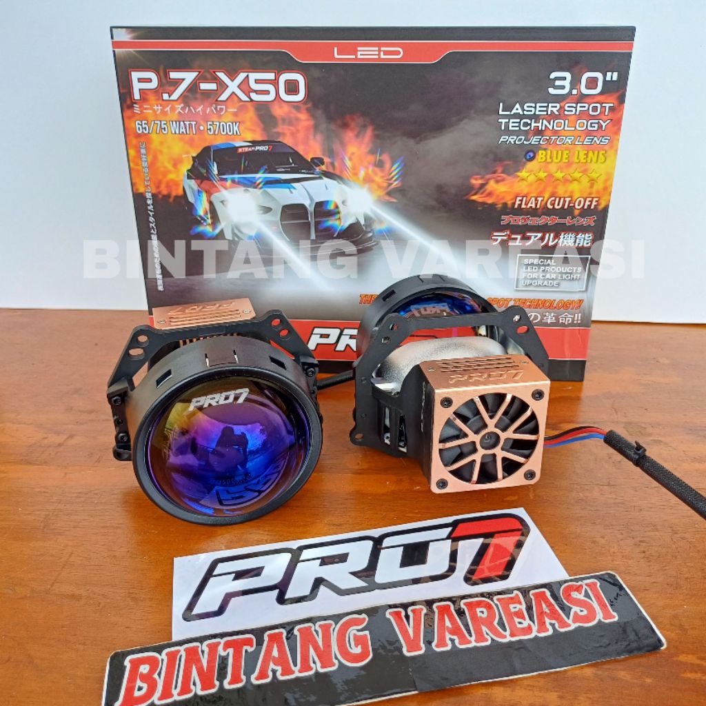 Jual PRO7 P7X50 LASER SPOT projector biled 3 inch lampu led headlamp ...