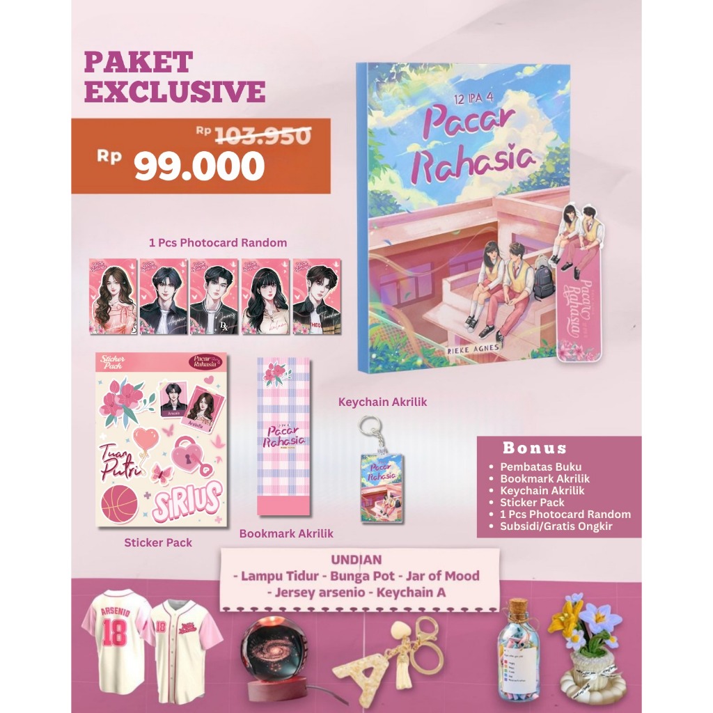 Jual Novel 12 IPA 4 : Pacar Rahasia - Rieke Agnes - Akad | Shopee Indonesia