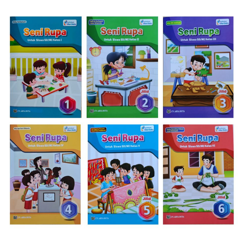 Jual Seni Rupa Kelas 1 2 3 4 5 6 SD/MI Arya Duta Kurikulum Merdeka ...