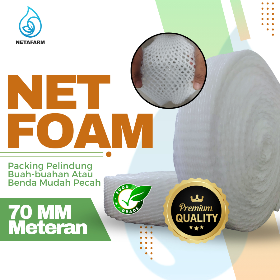 Jual BUSA BUAH NET FOAM JARING BUNGKUS BUAH POLYNET NET PREMIUM 7 - 8 ...