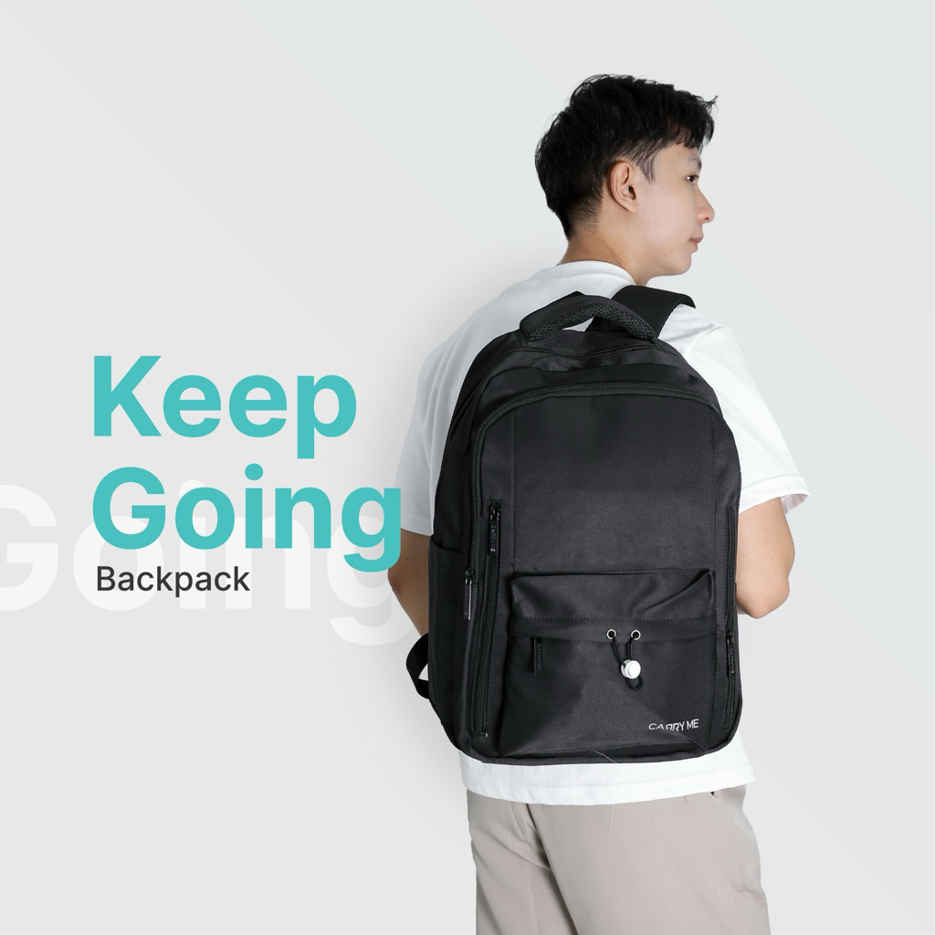 Jual Carry Me - Keep Going Backpack Premium / Ransel Wanita Pria Travel ...