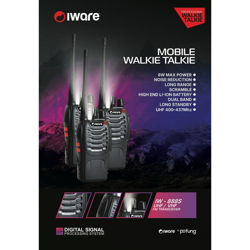 Jual iWare Walkie Talkie iW-888S | Shopee Indonesia