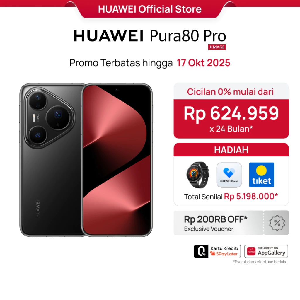 [BARU] HUAWEI Pura 80 Pro Smartphone | 1-inch Sensor | Macro Telephoto | Kunlun Glass | 100W | Smart AI