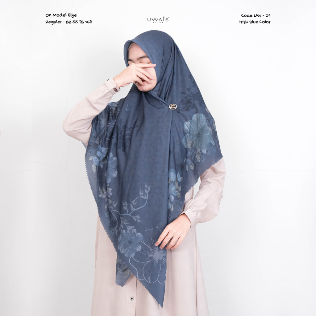 Uwais Laviora Scarf Series Original Kerudung Segi Empat Voal Ultrafine Lasercut Premium Hijab Motif