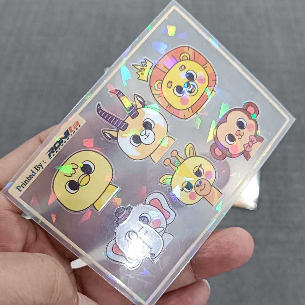 Jual Cetak Sticker Sheet Transparan Super Clear RDS UV PSH CMYKWh ...