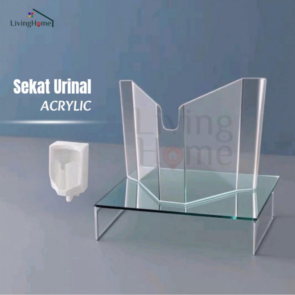 Jual Sekat Urinal Protector Acrylic Transparan Tebal ukuran Standard ...