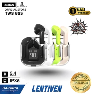 LUXIAN LENTIVEN Earphone Headset Bluetooth Tahan Air Touch HiFi Stereo Wireless
