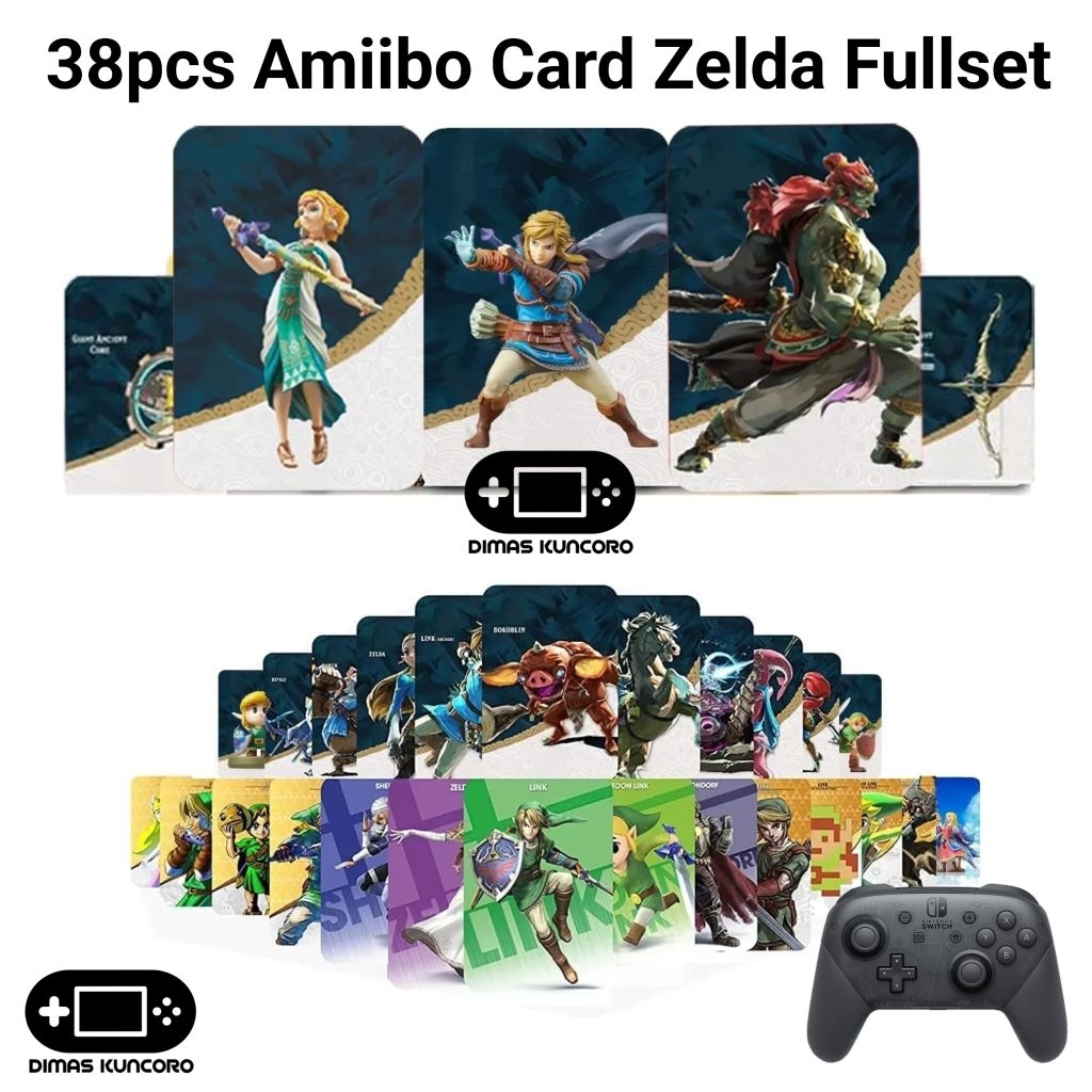 Jual 38pcs Amiibo Zelda Fullset Card kartu tears of the kingdom ns 1 2 ...