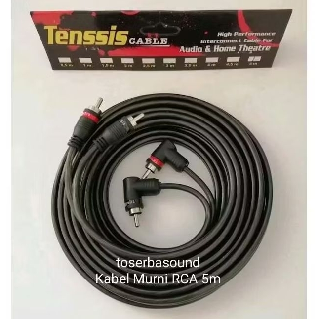 Jual RCA Kabel Audio 5m Tensis rca 5 meter audio mobil dan home audio ...