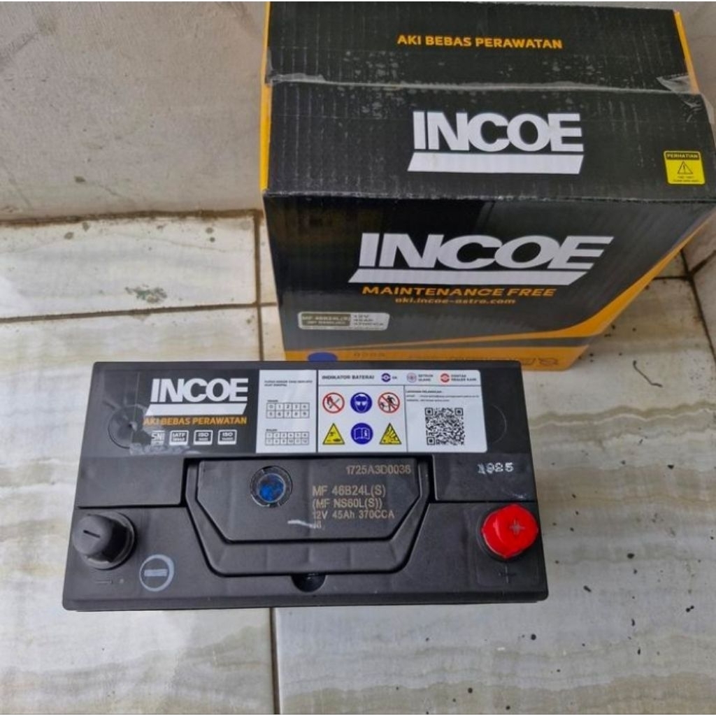Jual Aki Mobil Incoe NS60LS MF 46B24LS 12v 45Ah Accu Kering Siap Pakai ...