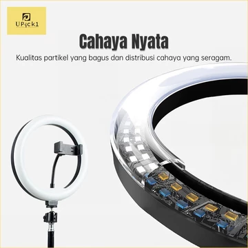 LED Selfie Ring Light Circle Fill Light Dimmable Lamp Tripod Trepied Makeup Photography