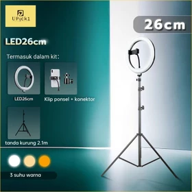 LED Selfie Ring Light Circle Fill Light Dimmable Lamp Tripod Trepied Makeup Photography