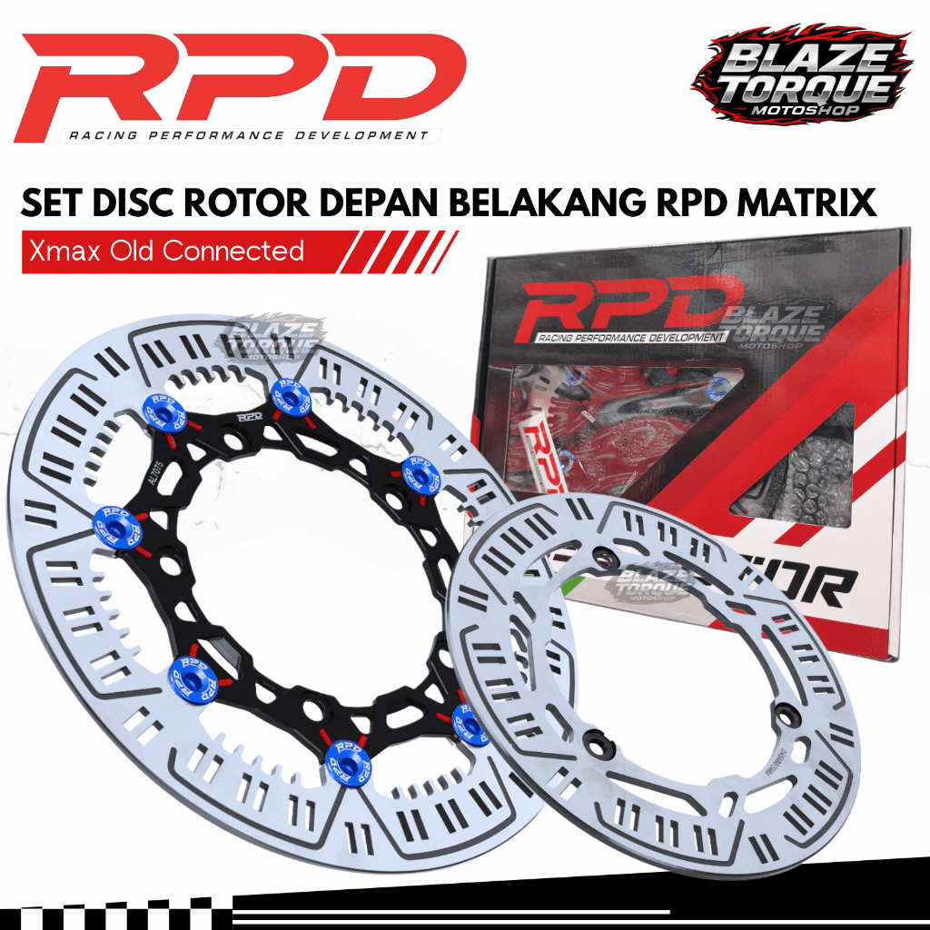 Jual Set Disc Piringan Cakram RPD Matrix Depan Belakang 245mm 300mm ...
