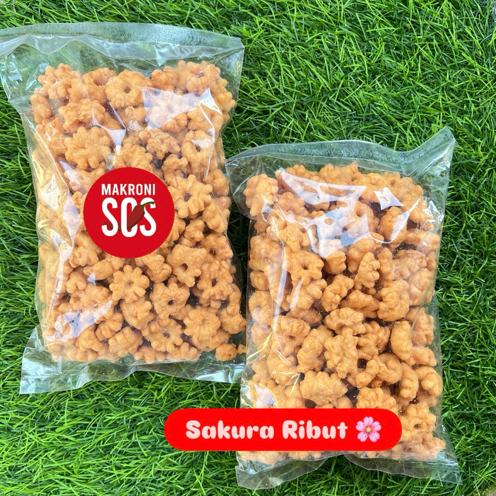 Jual Sakura Ribut Kuning 200gr Snack Kembang Ribut Gurih Asin Cincin ...