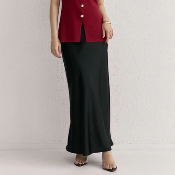 Blancheofficial Bella Satin Skirt Rok Panjang Satin Silk Premium Wanita