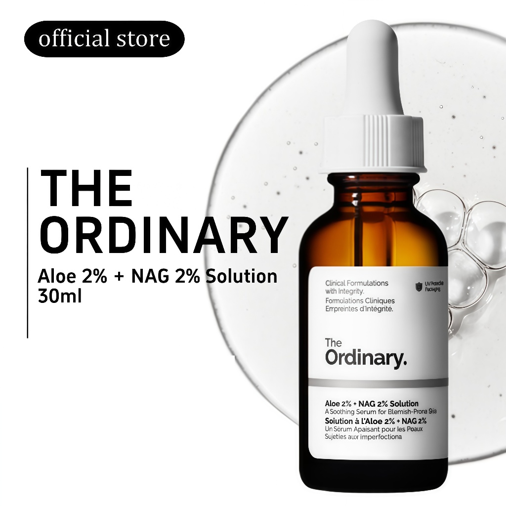Jual [Official]The Ordinary Aloe 2% + NAG 2% Solution 30ml A soothing ...
