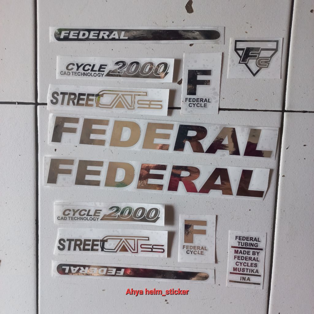 Jual Sticker sepeda FEDERAL FC 2000 STREET CAT cutting | Shopee Indonesia